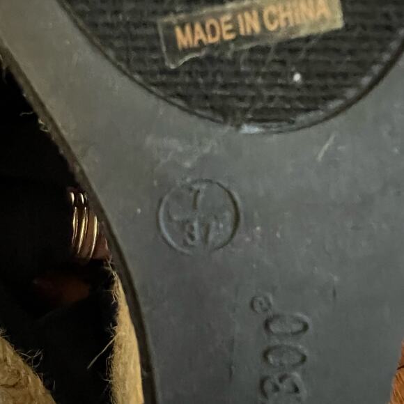 Royal Blue Wedge Espadrille Sandals Size 7 Strappy Open Toe 3in Heel Bohochic - Picture 12 of 16